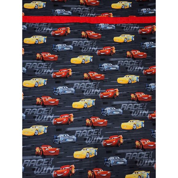 Mickey Mouse & Cars Race Win Standard Pillowcases Boy's Bedroom Kids x2 - Picture 3 of 9